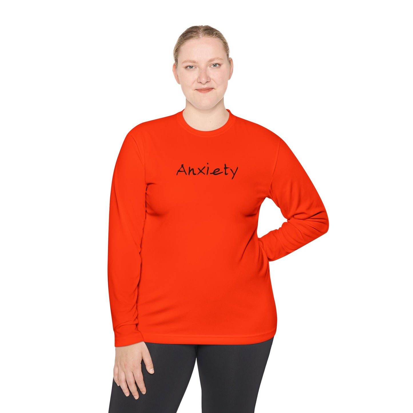 anxiety long sleeve tee tell it to fuck off back side