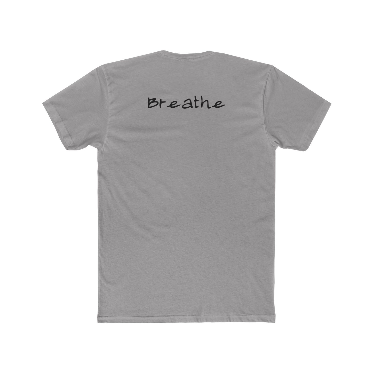 Anxiety Breathe back side Premium Fitted Tee
