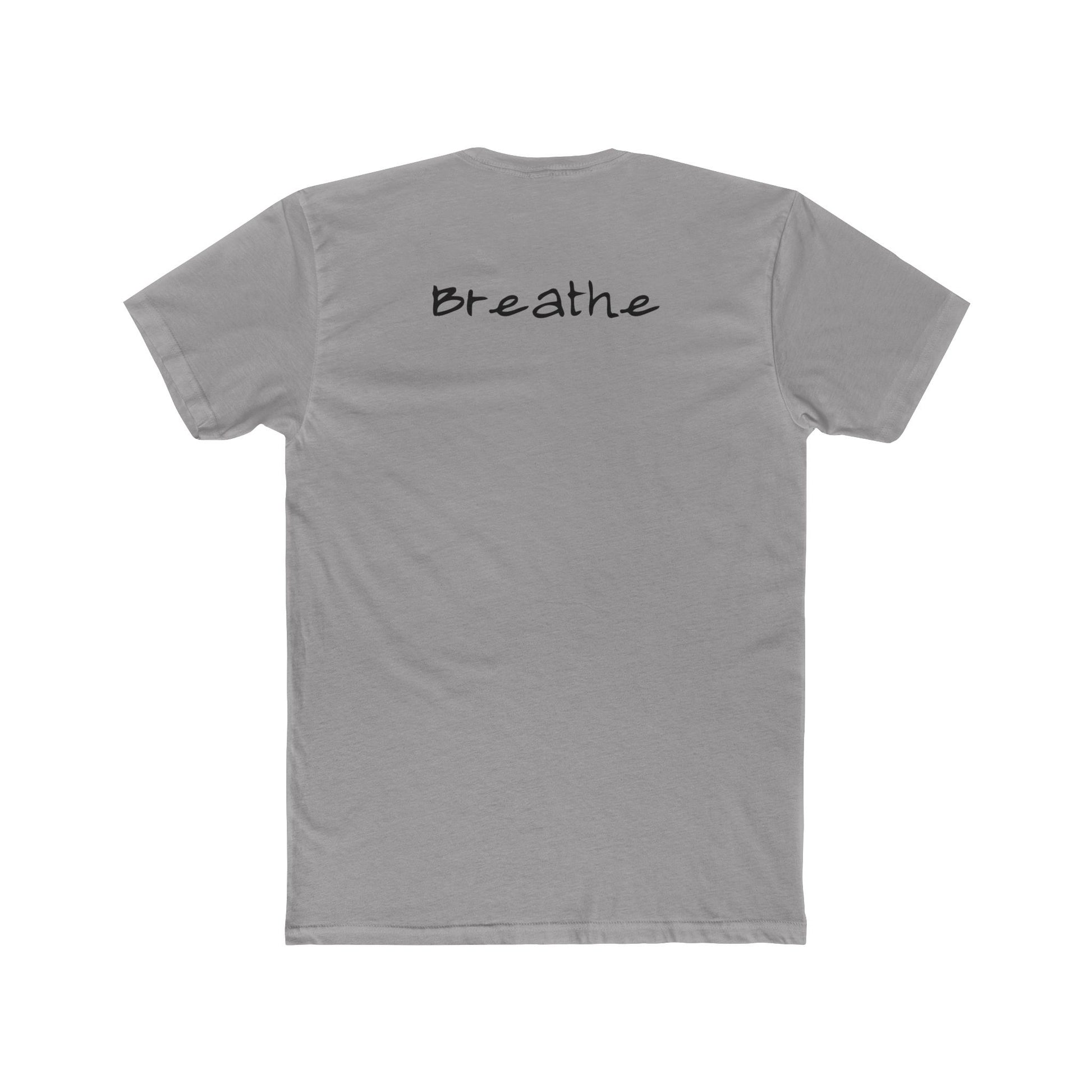 Anxiety Breathe back side Premium Fitted Tee