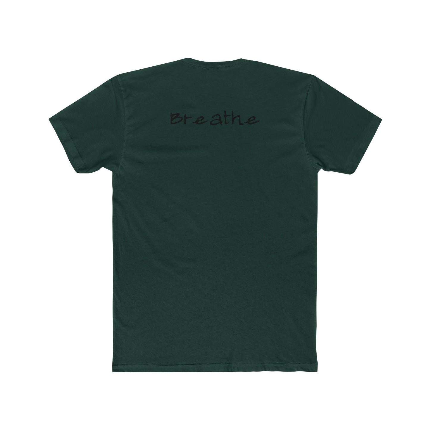Anxiety Breathe back side Premium Fitted Tee