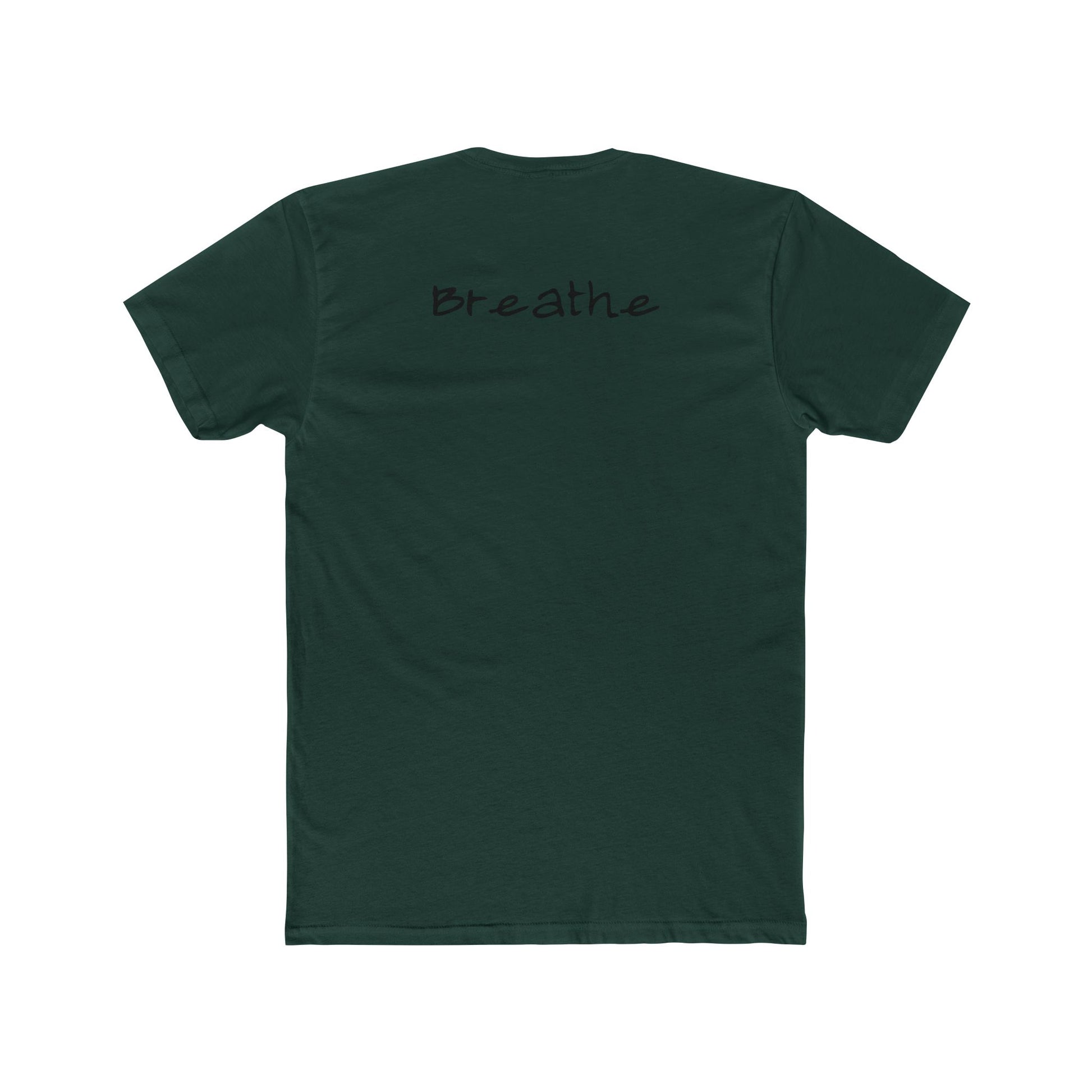 Anxiety Breathe back side Premium Fitted Tee